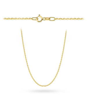 Łańcuszek złoty - splot rolo diamentowany 45 cm pr. 585