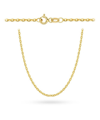 Łańcuszek złoty - splot rolo diamentowany 45 cm pr. 585