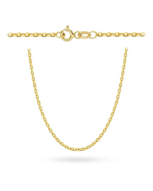 Łańcuszek złoty - splot rolo diamentowany 45 cm pr. 585
