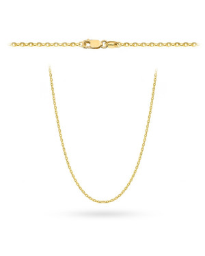 Łańcuszek złoty - splot rolo diamentowany 45 cm pr. 585