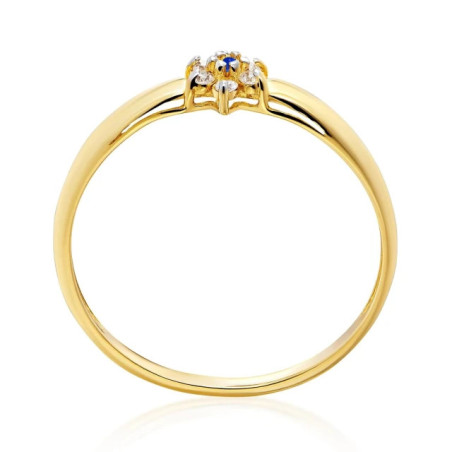 Blue flower engagement ring P1.1044N | GoldJewellery