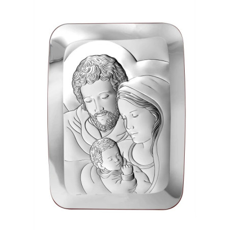 Silver Image of the Holy Family