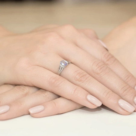 Tanzanite ring in white gold GoldJewellery