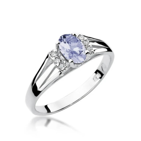Tanzanite ring in white gold GoldJewellery