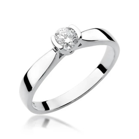 White gold ring with a 0.30ct diamond | GoldJewellery