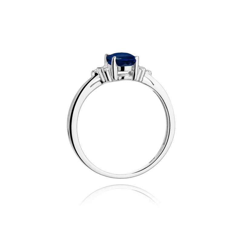 Sapphire ring in white gold GoldJewellery