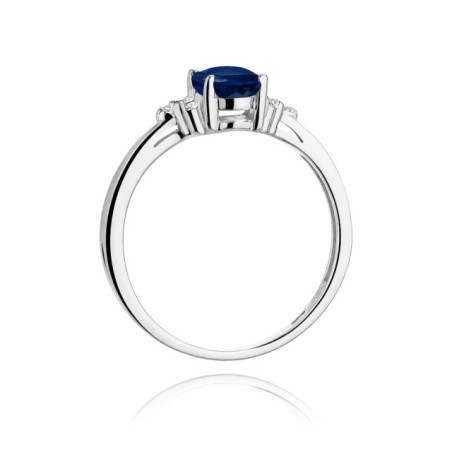 Sapphire ring in white gold GoldJewellery