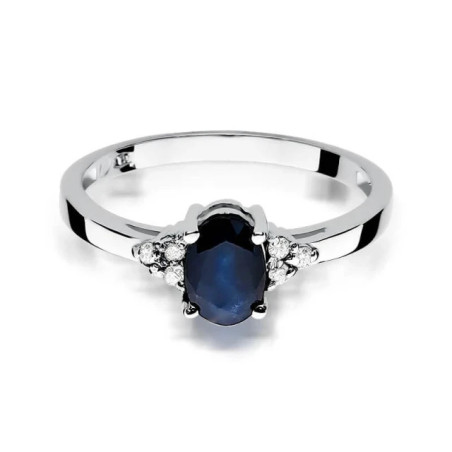 Sapphire ring in white gold GoldJewellery
