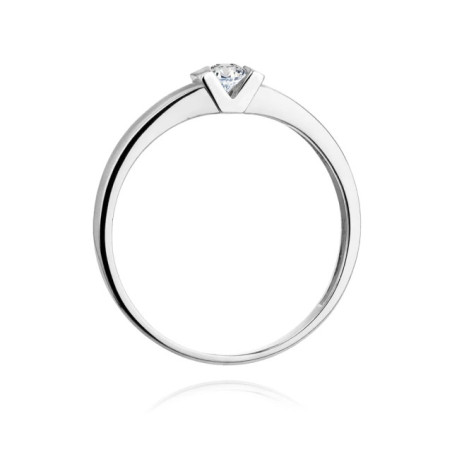 White gold ring with a 0.10ct diamond GoldJewellery