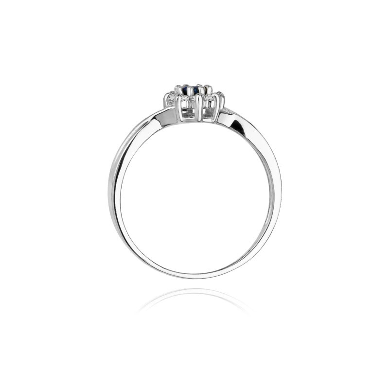 Sapphire ring in white gold GoldJewellery