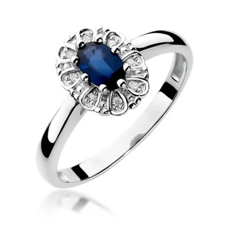 Sapphire ring white gold 0.70ct | GoldJewellery