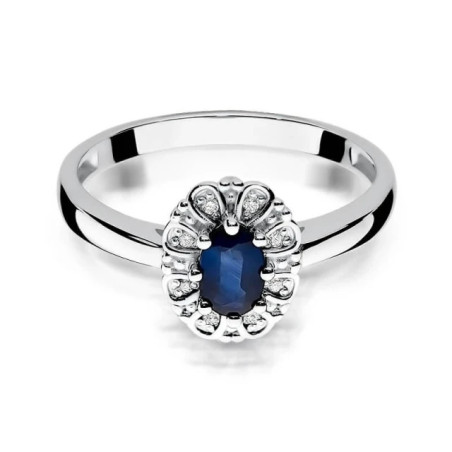 Sapphire ring white gold 0.70ct | GoldJewellery