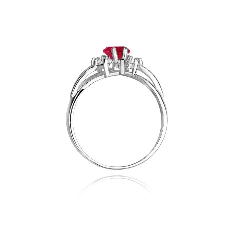 Ruby ring white gold 1.00ct | GoldJewellery
