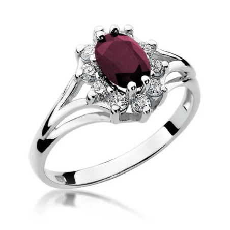 Ruby ring white gold 1.00ct | GoldJewellery