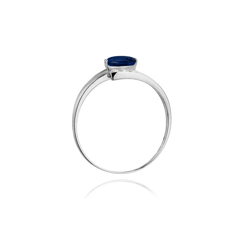 Sapphire ring white gold 0.70ct | GoldJewellery Sapphire ring white gold 0.70ct | GoldJewellery