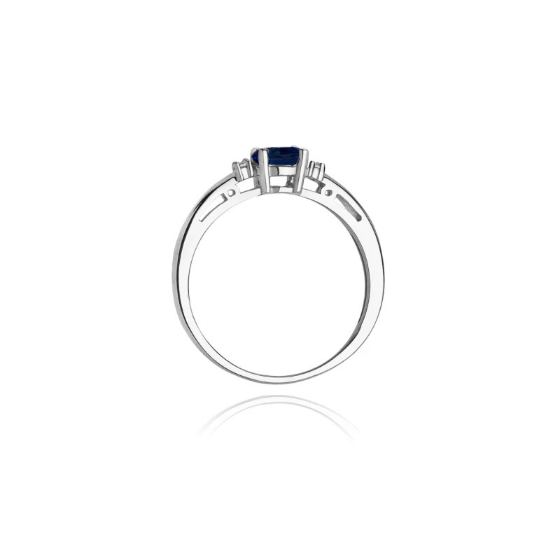 Sapphire ring white gold 0.30ct | GoldJewellery