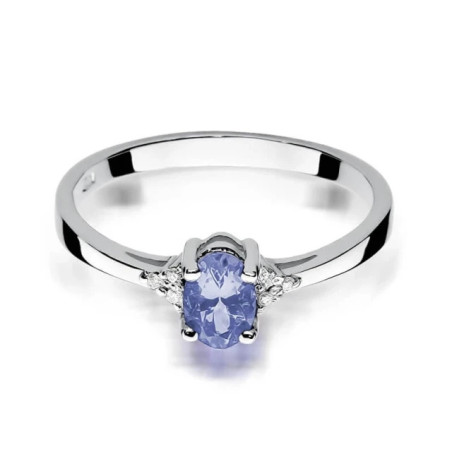 Ring with tanzanite, white gold, 0.40 ct GoldJewellery