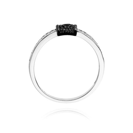 Gold ring with diamond White gold EW-297 white diamonds 0.14ct | GoldJewellery