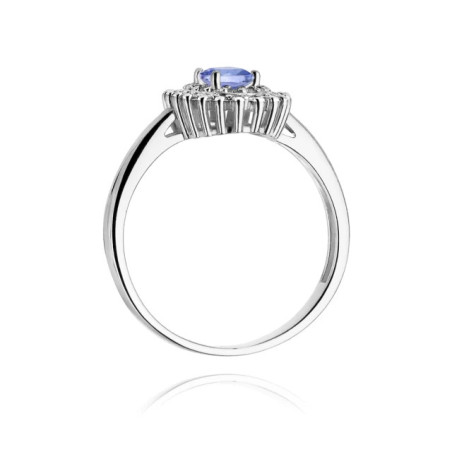 Ring with tanzanite, white gold, 0.40 ct GoldJewellery