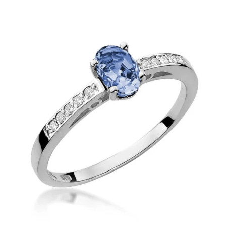 Tanzanite ring white gold 0.40 ct | GoldJewellery