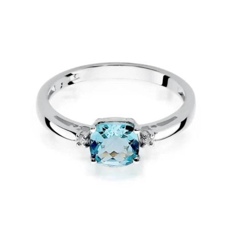 Topaz ring in white gold 1.10ct | GoldJewellery