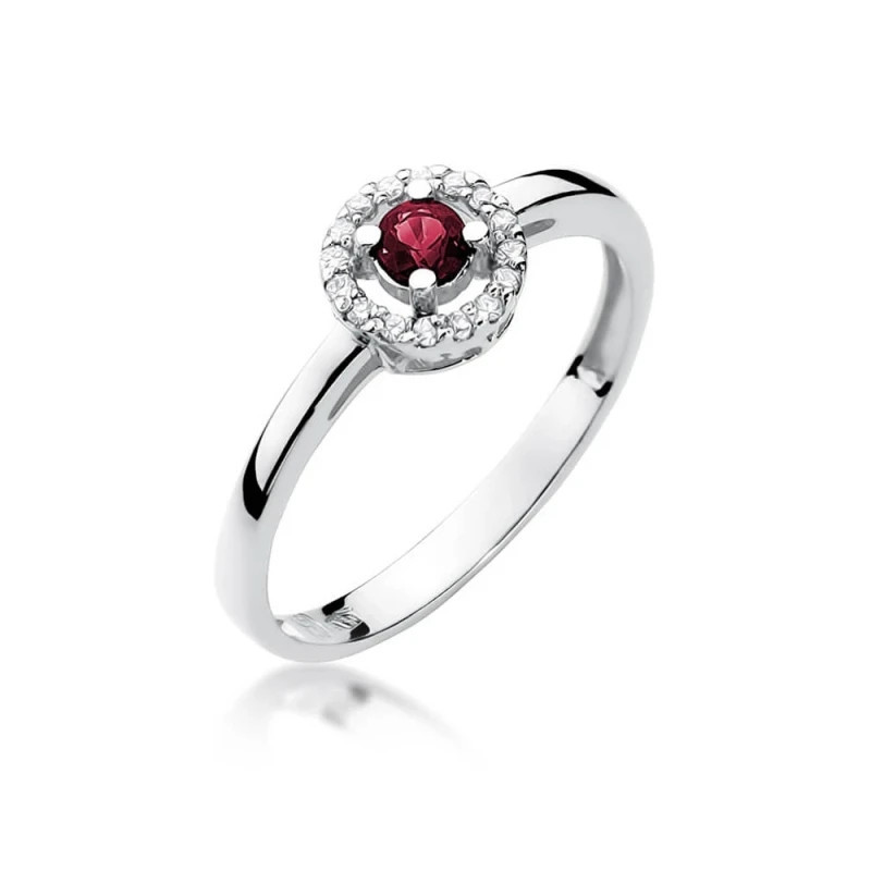 Gold ring with ruby, white gold, 0.15ct | GoldJewellery Gold ring with ruby, white gold, 0.15ct | GoldJewellery