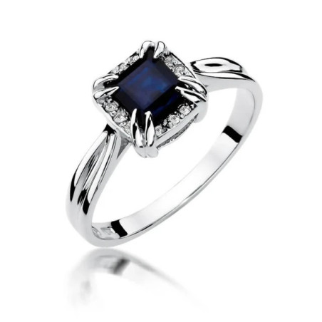 Sapphire ring white gold 1.70ct | GoldJewellery