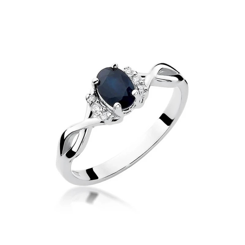 Sapphire ring white gold 0.70ct | GoldJewellery