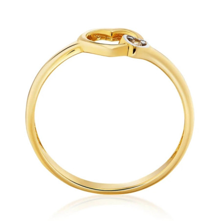Heart engagement ring with stone 585 P1.970P | GoldJewellery