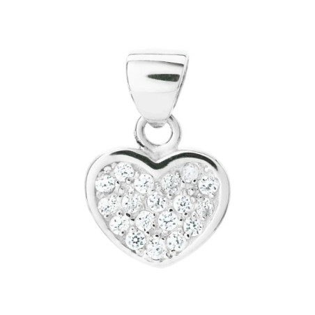 Gold pendant with cubic zirconia HEART Pendant W3.2335wP | GoldJewellery