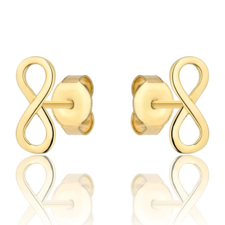 Gold infinity earrings 585 K3.2353P | GoldJewellery