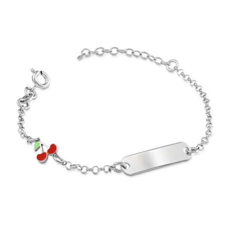 Silver bracelet with a Cherry plaque GRAWER SBD12| GoldJewellery