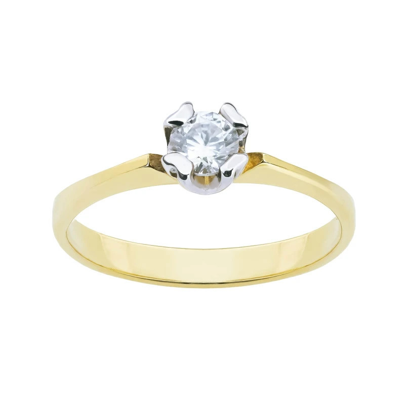 Engagement ring with zircon 333 P3.1334 | GoldJewellery