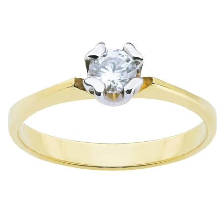 Engagement ring with zircon 333 P3.1334 | GoldJewellery