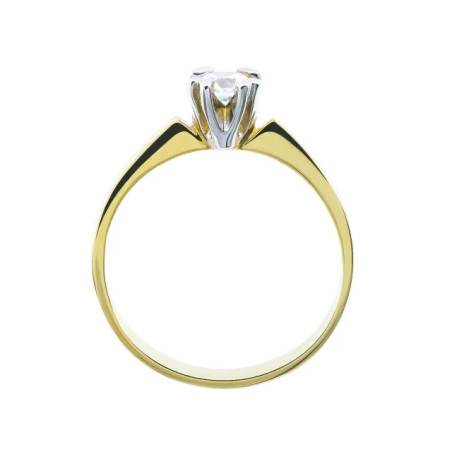 Engagement ring with zircon 333 P3.1334 | GoldJewellery
