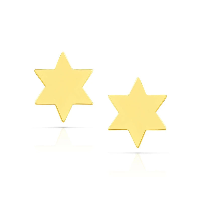 585 gold mini star earrings GoldJewellery 585 gold mini star earrings GoldJewellery