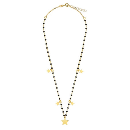 Silver necklace gold-plated with 14k gold Stars SNZ.002 |GoldJewellery