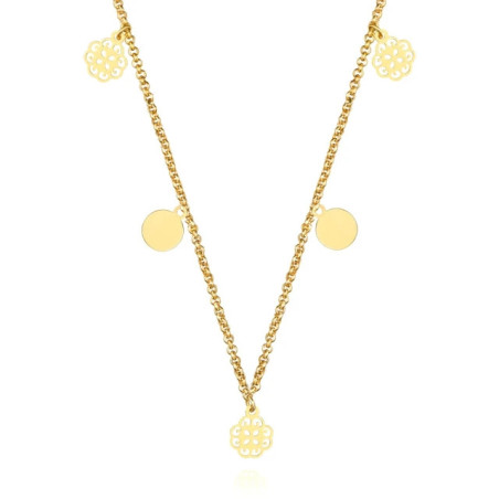 Silver necklace plated with 18k gold Mirelle SNZ.004 |GoldJewellery