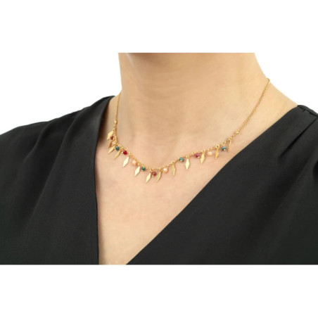 Silver necklace plated with 18k gold Exotic Journey SNZ.005 |GoldJewellery