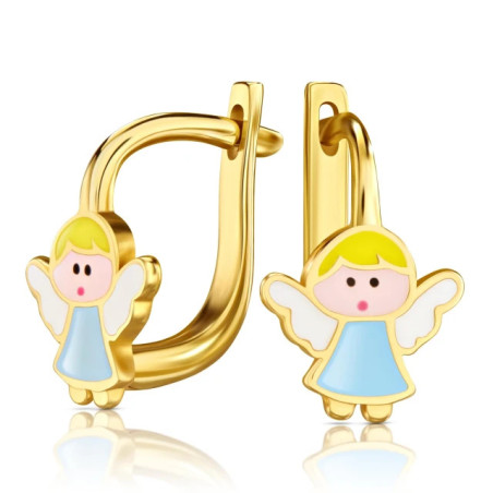 585 gold Angel earrings | GoldJewellery