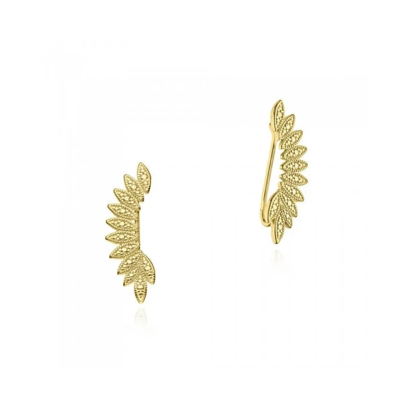 Gold Plated Silver Glam Ear Cuffs| GoldJewellery