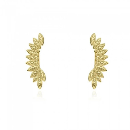 Gold Plated Silver Glam Ear Cuffs| GoldJewellery