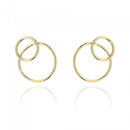 Gold-plated silver Kos earrings large SKZ.11D | GoldJewellery