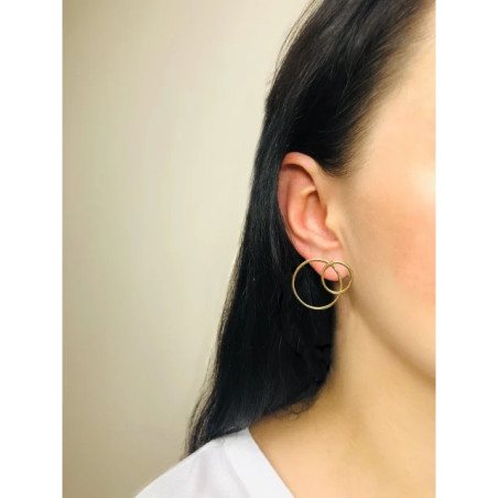 Gold-plated silver Kos earrings large SKZ.11D | GoldJewellery