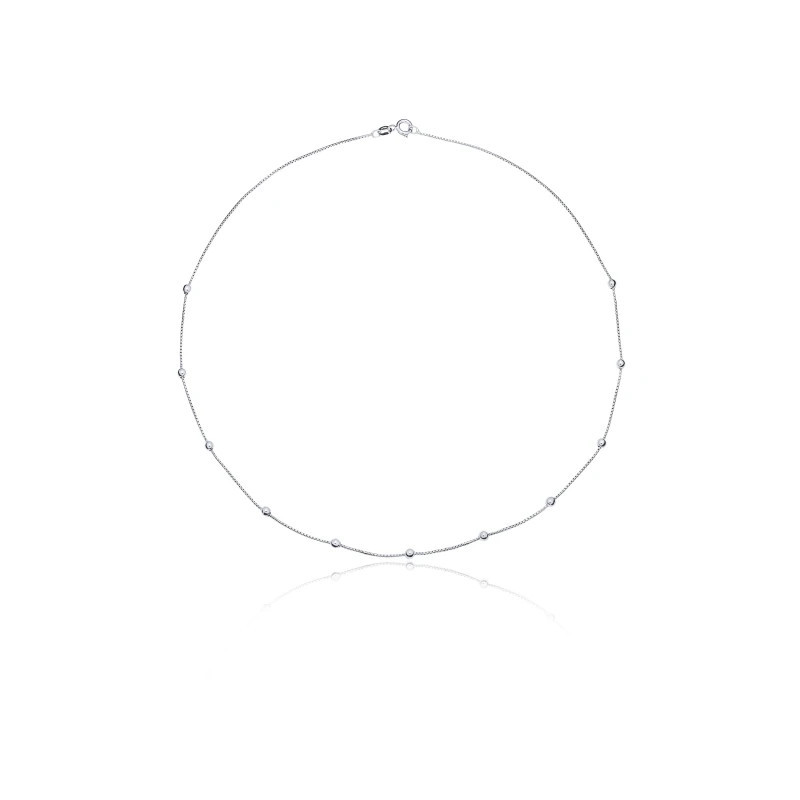 Silver BALLS necklace SN31 |GoldJewellery