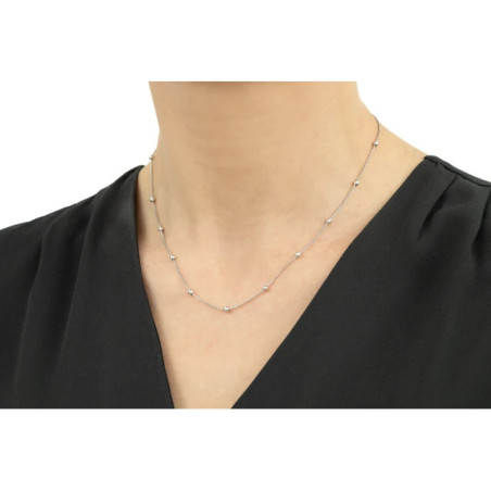 Silver BALLS necklace SN31 |GoldJewellery