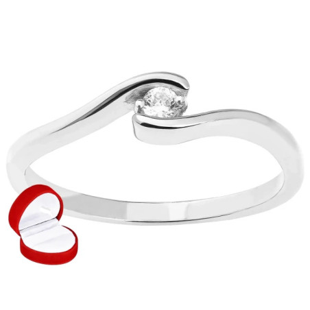Delicate gold ring white gold 585 P3.1518BP | GoldJewellery