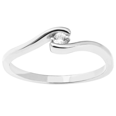 Delicate gold ring white gold 585 P3.1518BP | GoldJewellery