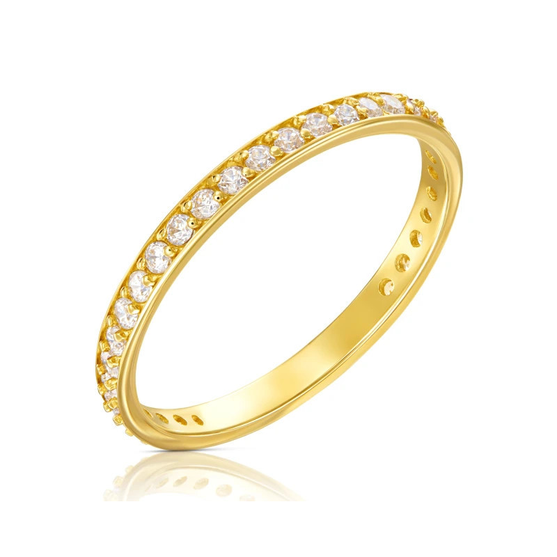 Ring with cubic zirconias around 585 P2.919P | GoldJewellery