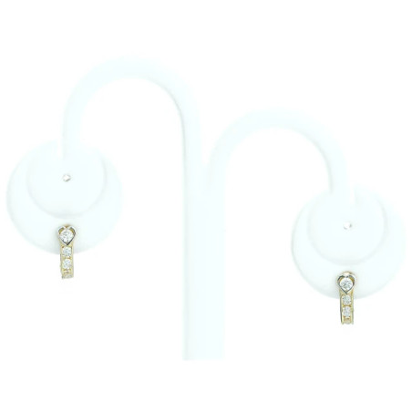 First communion earrings for a girl with cubic zirconia, 333 K3.2366 | GoldJewellery